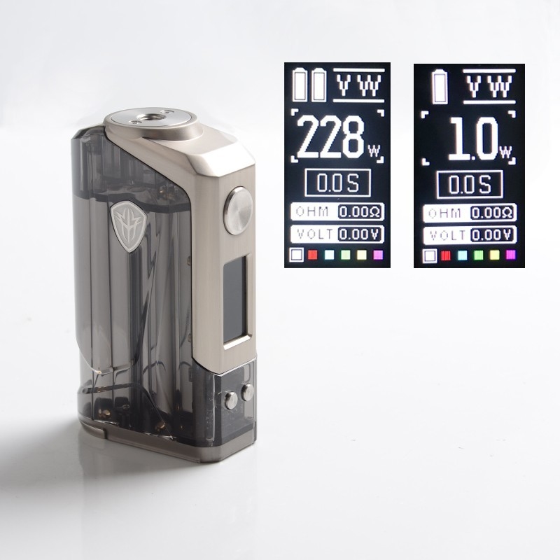 Rincoe Jellybox 228w Box Mod Kits Dual 18650 Baterie 4,8ml Sub Ohm Tank