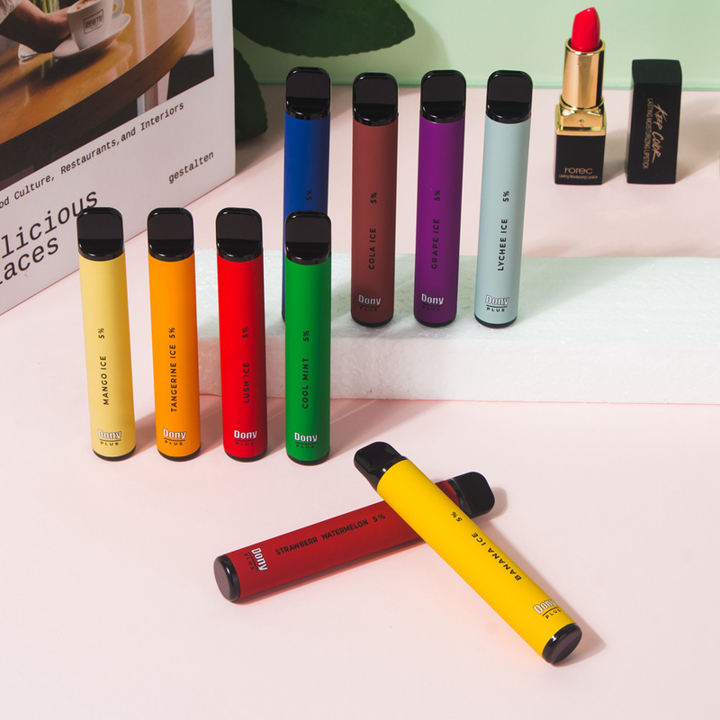 Dony ECO Plus 800puffs 3.2ml Jednorazowe niestandardowe papierosy parowe 550mAh Bateria 15 smaków
