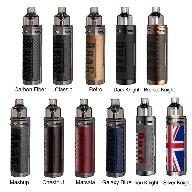 Voopoo Drag X 18650 Mod E zestawy startowe papierosów 4.5 ml Vinci cewka pojedyncza 18650 bateria 80 w