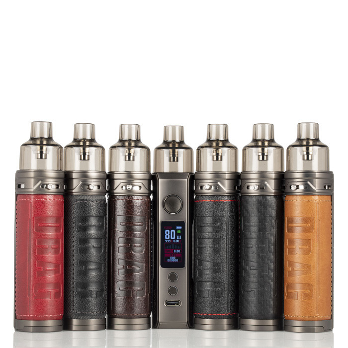 Voopoo Drag X 18650 Mod E zestawy startowe papierosów 4.5 ml Vinci cewka pojedyncza 18650 bateria 80 w