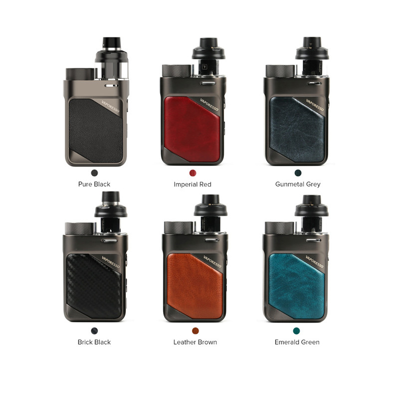 Box Mod E Urządzenia papierosowe Vaporesso Swag Px80 Pod Mod Kit Pojedyncza bateria 18650 Gtx 0.2 0.3 Cewka