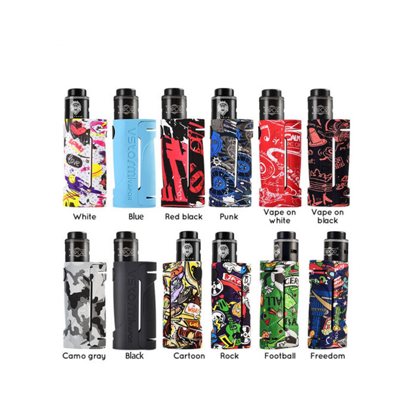 Vapor Storm Eco Rda 90w Box Mod Zestawy E Zestawy startowe papierosów Pojedyncza bateria 18650 24mm