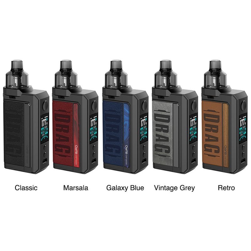 Podwójny 18650 Pod Mod 177w Zestawy Box Mod Cewki Pnp Voopoo Drag Max Vape