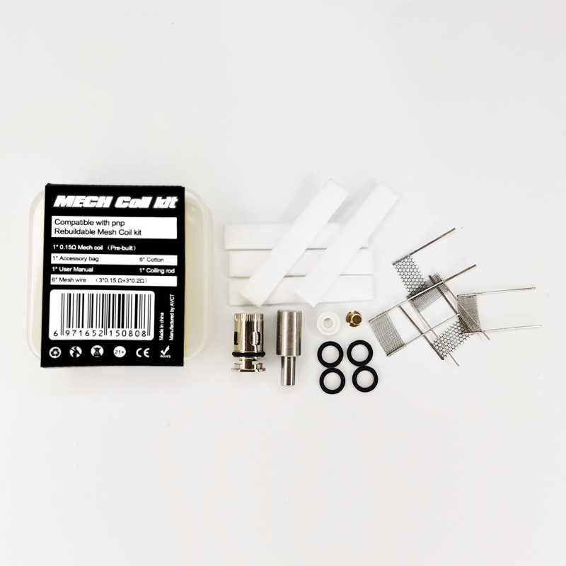 Zestaw 6 w 1 Voopoo Mesh Coil Kit Torba na akcesoria do wymiany cewki Vape 28g