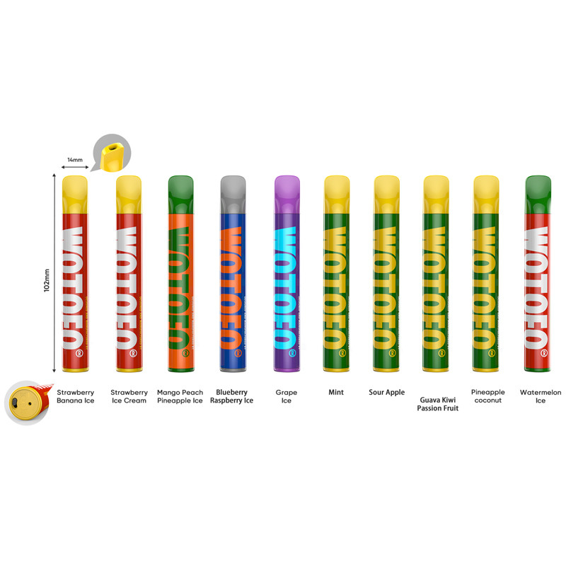 Jednorazowe Vapes Wotofo Mini + 800 Puffs 2,8 ml 500 mah Bateria Elektroniczny waporyzator
