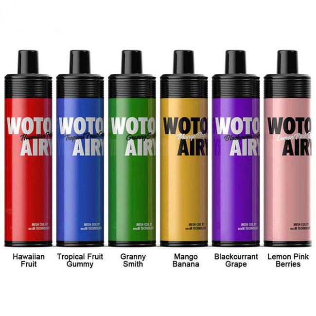 Akumulator 1000 zaciągnięć Jednorazowy zestaw urządzeń Vape Pod Wotofo Airy Portable Pod Vape