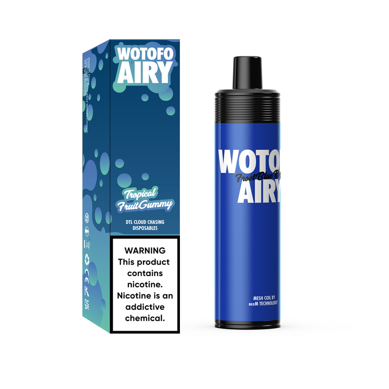 Akumulator 1000 zaciągnięć Jednorazowy zestaw urządzeń Vape Pod Wotofo Airy Portable Pod Vape