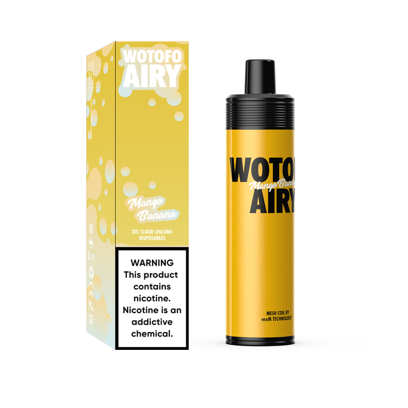 Akumulator 1000 zaciągnięć Jednorazowy zestaw urządzeń Vape Pod Wotofo Airy Portable Pod Vape