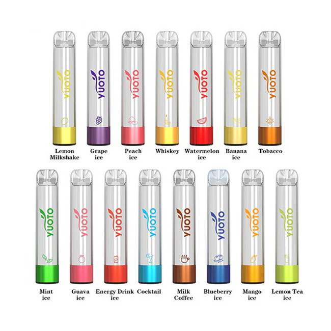 2000 Puffs 850mah 5ml Smakowe Vapes Pod Vapes Yuoto Shine Pro Jednorazowy zestaw Vape