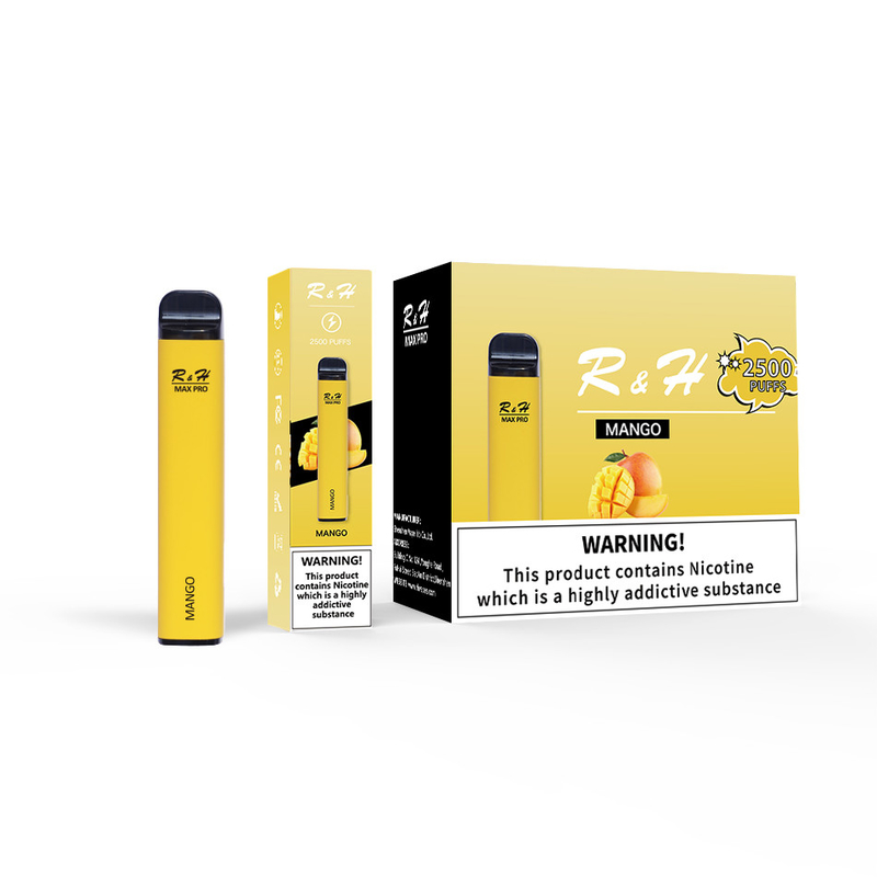 Jednorazowe Vapes Pod Vapes Max Pro 8ml 950mah 2500 Puffs 1.3ohm Zestaw jednorazowy cewki siatki