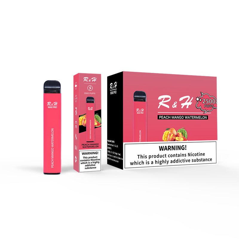 Jednorazowe Vapes Pod Vapes Max Pro 8ml 950mah 2500 Puffs 1.3ohm Zestaw jednorazowy cewki siatki