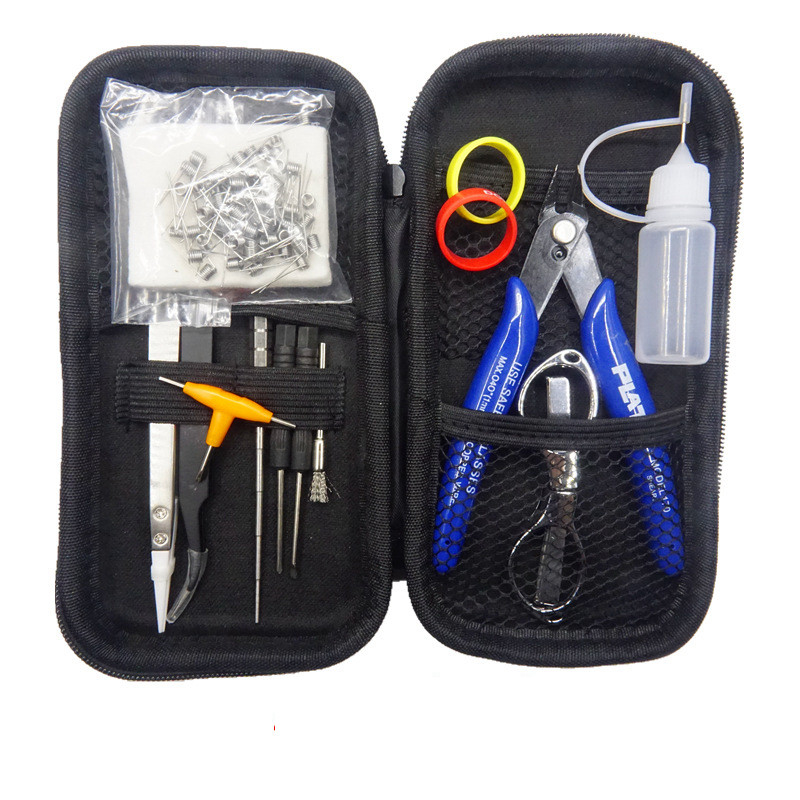 Mini Vape DIY X6 Zestaw narzędzi Elektroniczny papieros Akcesoria Torba Zespół Cewka Jig Bawełna