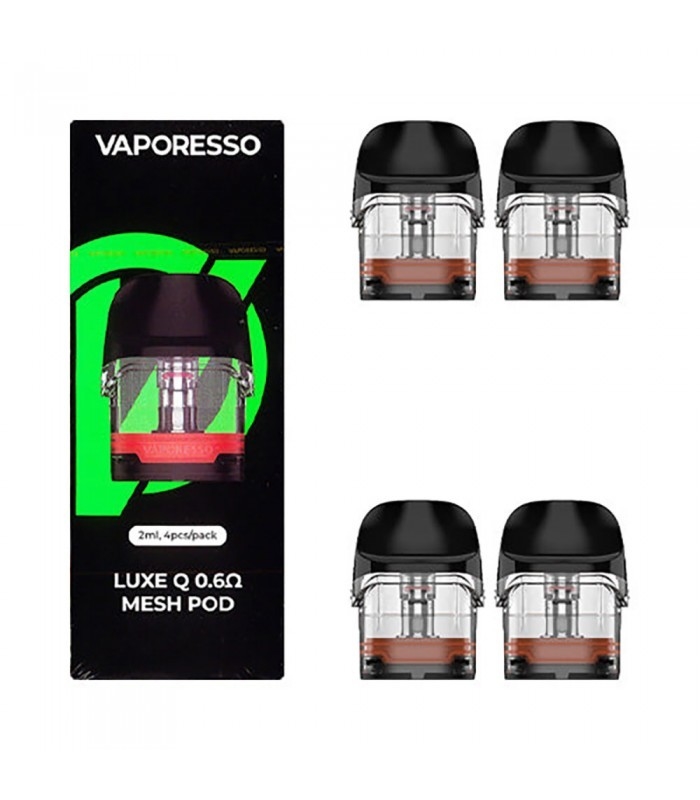 Puste wkłady Vaporesso Luxe QS 2ml 0.6ohm 1.0ohm 4 szt. Do zestawu Luxe QS / zestawu Luxe Q