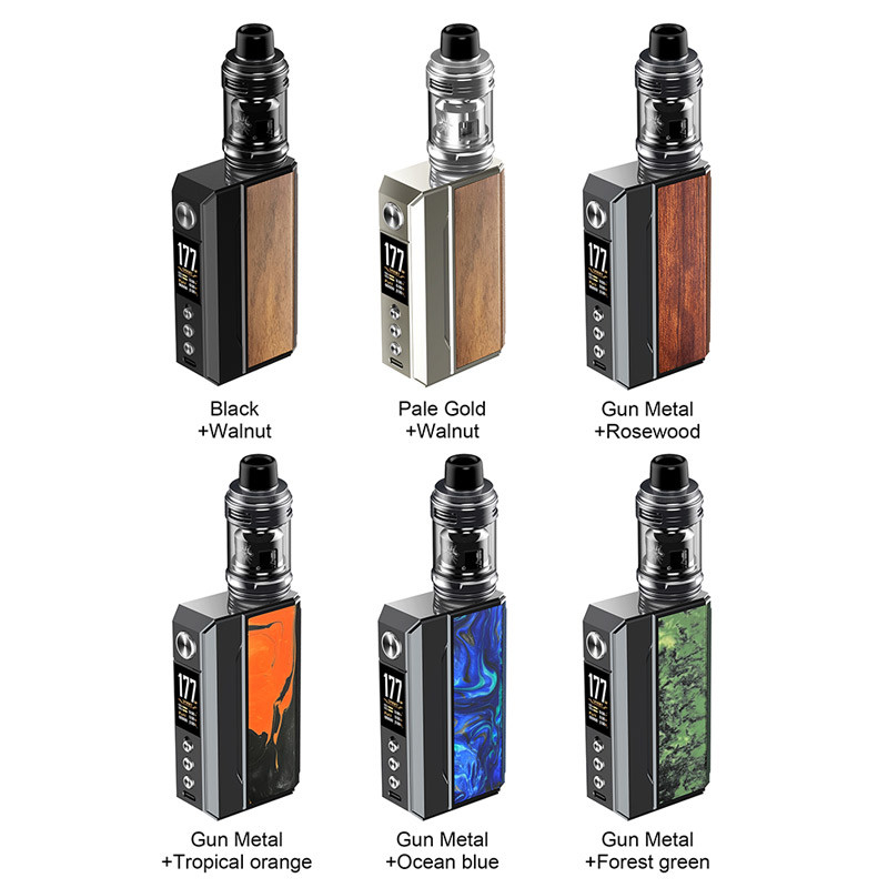 Voopoo Drag 4 Kit 177w 4ml 5.5ml dla wszystkich cewek Pnp Uforce-L Tank Dual 18650 Battery Box Kits
