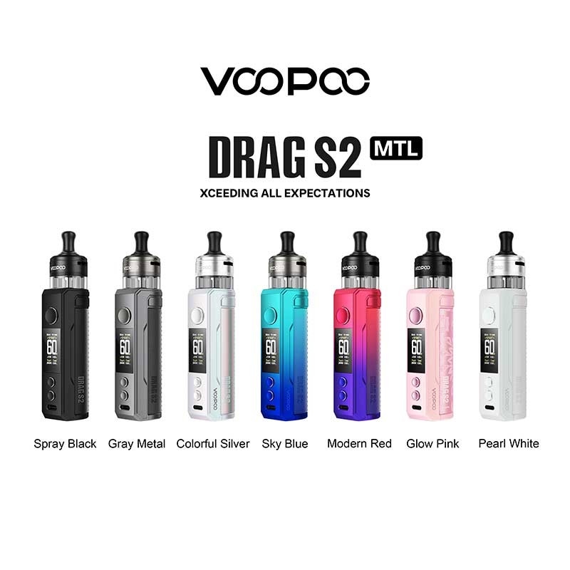 Voopoo Drag s2 Pod Mod kit 60w z PnP X Cartridge DTL / MTL 2500mAh 5ml